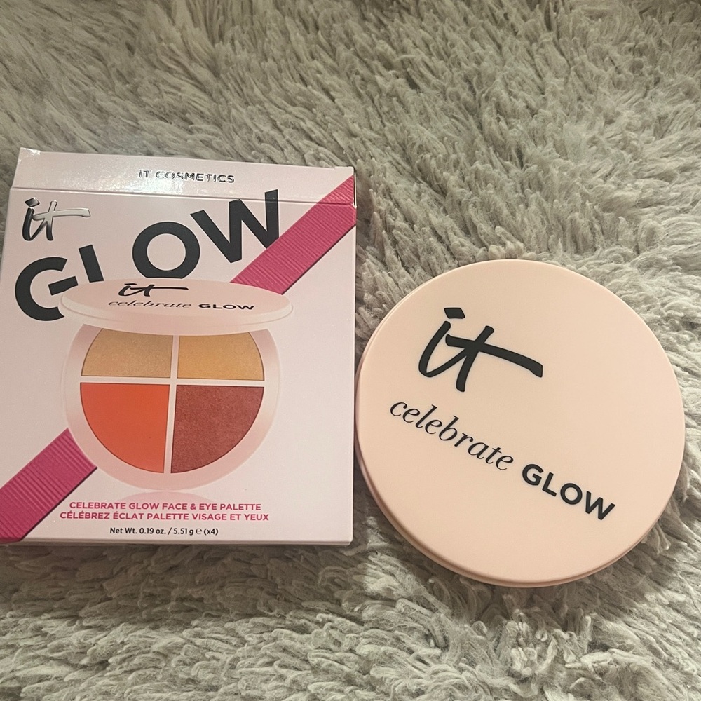 IT Cosmetics CELEBRATE GLOW FACE & EYE MAKEUP PALETTE 5.51g*4